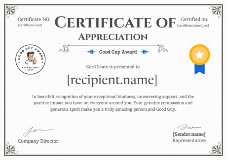 Digital Good Guy Certificate